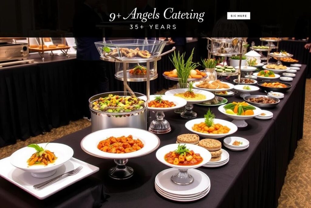 9 Angels Catering and Event Planning food presentation for Lynchburg Virginia events