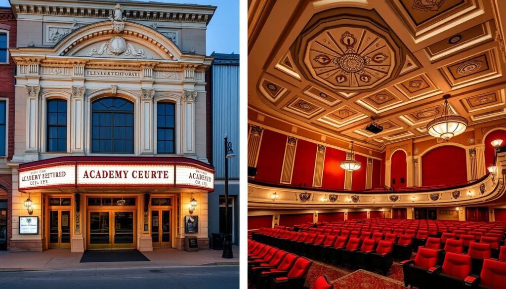 Academy Center of the Arts in Lynchburg Virginia showing the historic theater and performance space Academy Center of the Arts in Lynchburg Virginia showing the historic theater and performance space