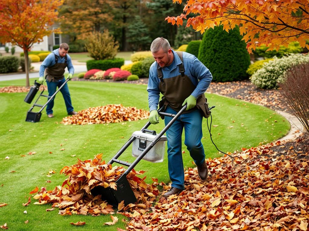 Fall leaf removal and lawn preparation in Lynchburg, Virginia Fall leaf removal and lawn preparation in Lynchburg, Virginia